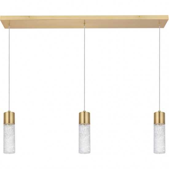 Elegant Lighting Constellation 3 Light Gold Led Pendant