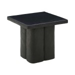 TOV Furniture Kayla Black Concrete Side Table