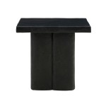 TOV Furniture Kayla Black Concrete Side Table