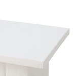 TOV Furniture Kayla White Concrete Side Table