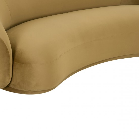 TOV Furniture Kendall Cognac Velvet Sofa