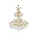 Elegant Lighting Maria Theresa 84 Light Gold Chandelier Clear Spectra Swarovski Crystal