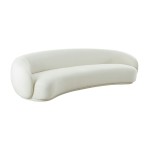 TOV Furniture Kendall Cream Velvet 120" Sofa