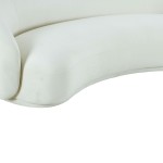 TOV Furniture Kendall Cream Velvet Sofa