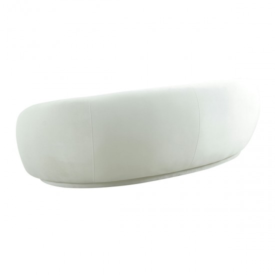 TOV Furniture Kendall Cream Velvet Sofa