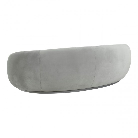 TOV Furniture Kendall Light Grey Velvet Sofa