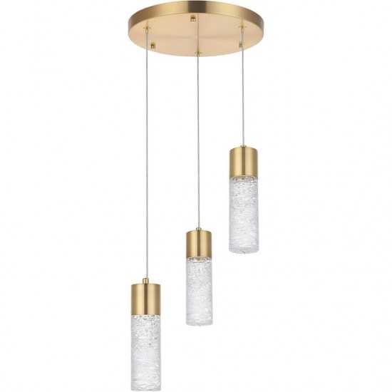 Elegant Lighting Constellation 3 Light Gold Led Pendant