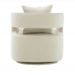 TOV Furniture Kennedy Cream Swivel Chair