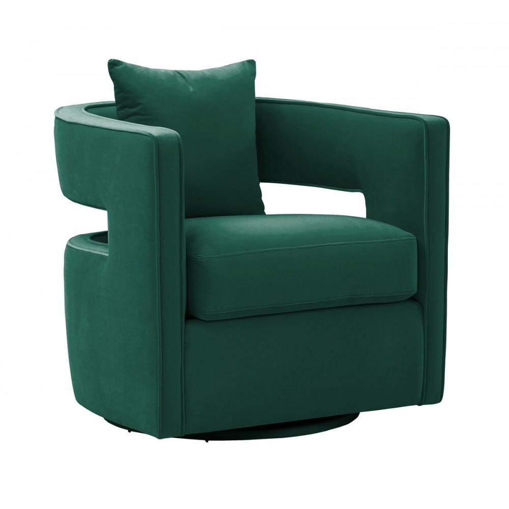 TOV Furniture Kennedy Forest Green Swivel Chair TOV Furniture Kennedy Forest Green Swivel Chair