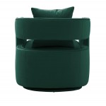 TOV Furniture Kennedy Forest Green Swivel Chair