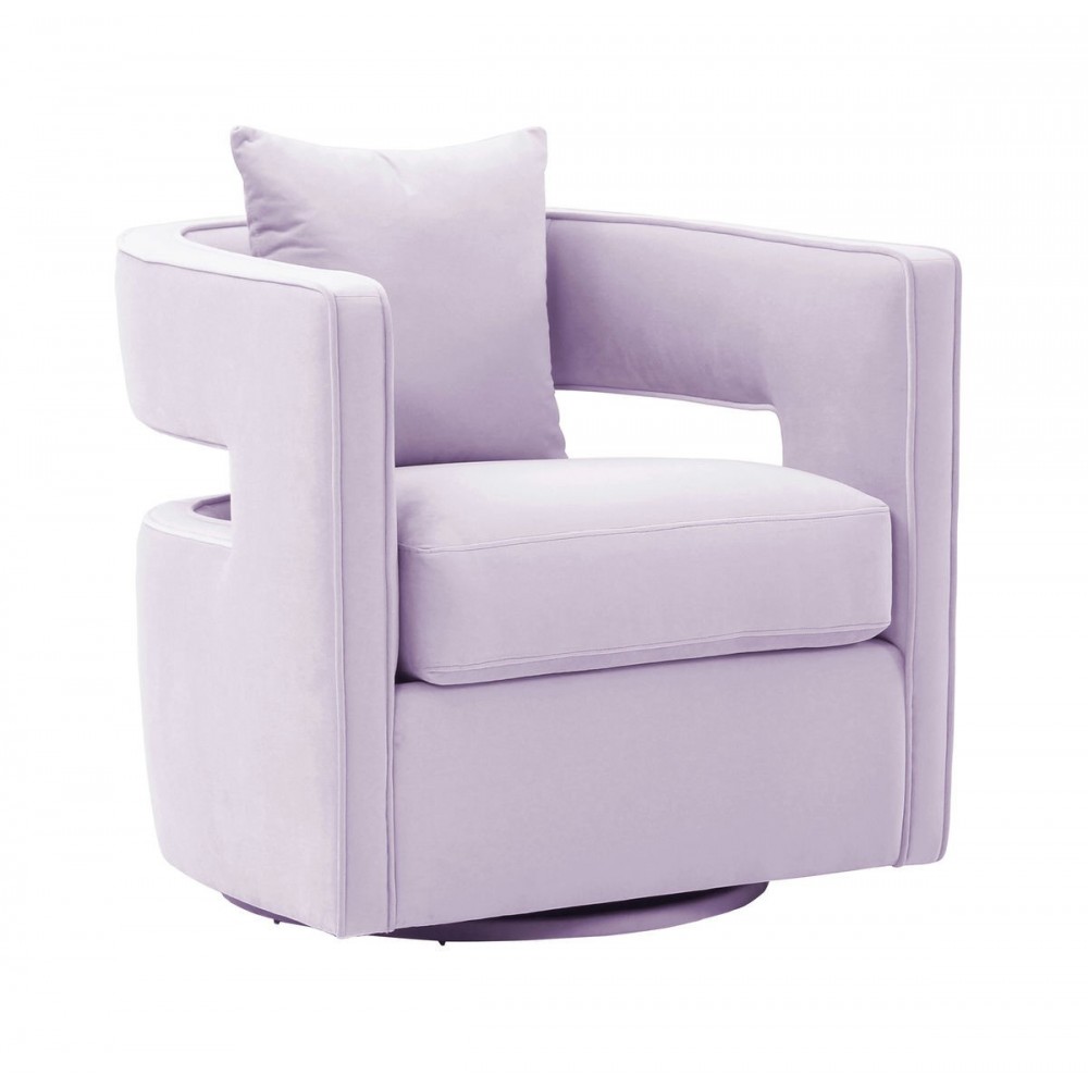 TOV Furniture Kennedy Lavender Swivel Chair