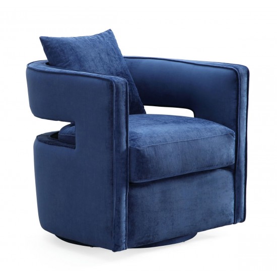 TOV Furniture Kennedy Navy Swivel Chair