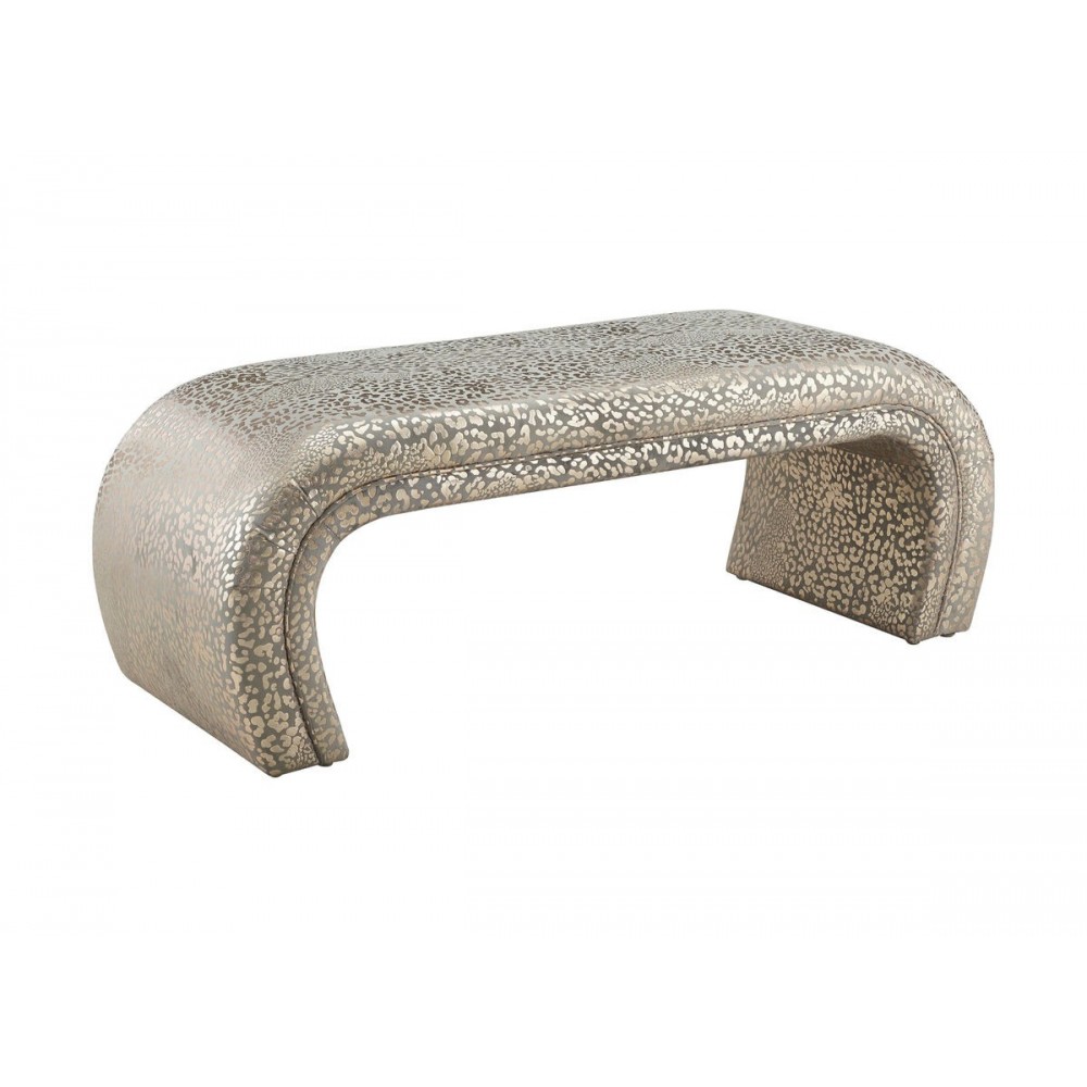 TOV Furniture Kenya Gilded Leopard Bench