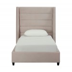 TOV Furniture Koah Blush Velvet Bed in Twin