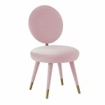 TOV Furniture Kylie Bubblegum Velvet Dining Chair