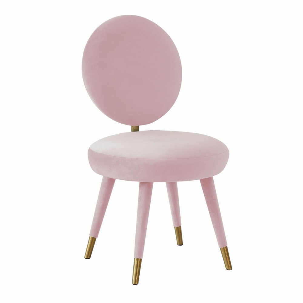 TOV Furniture Kylie Bubblegum Velvet Dining Chair