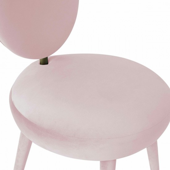 TOV Furniture Kylie Bubblegum Velvet Dining Chair