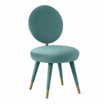 TOV Furniture Kylie Sea Blue Velvet Dining Chair