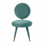 TOV Furniture Kylie Sea Blue Velvet Dining Chair