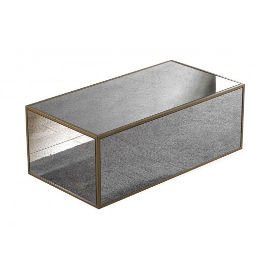 TOV Furniture Lana Mirrored Coffee Table