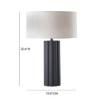 TOV Furniture Latur Grey Table Lamp