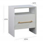 TOV Furniture Libre White Nightstand