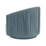 TOV Furniture London Blue Pleated Swivel Chair