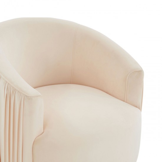 TOV Furniture London Peche Pleated Swivel Chair