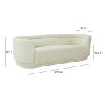 TOV Furniture Macie Cream Linen Sofa