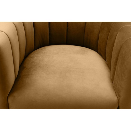 TOV Furniture Magnolia Cognac Velvet Chair