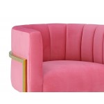 TOV Furniture Magnolia Rose Pink Velvet Chair