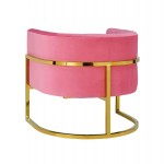 TOV Furniture Magnolia Rose Pink Velvet Chair