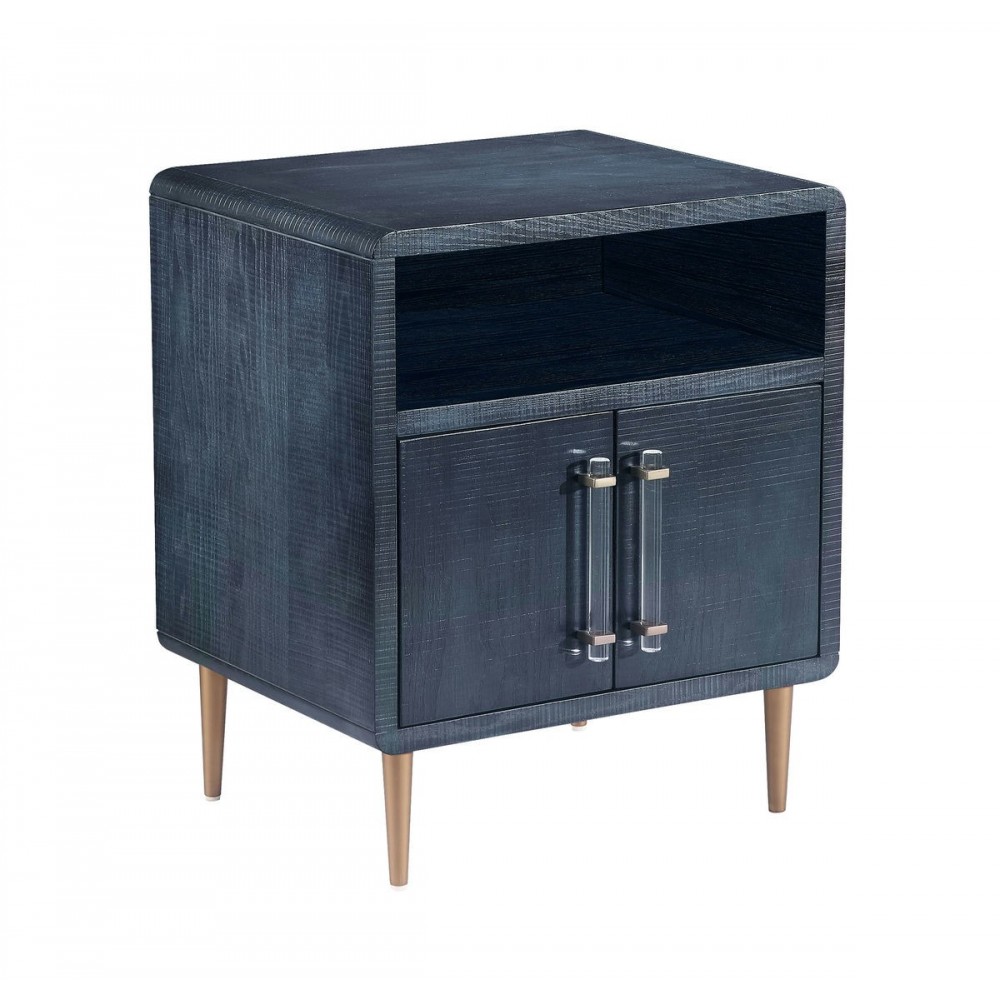 TOV Furniture Marco Lacquer Indigo Side Table TOV Furniture Marco Lacquer Indigo Side Table