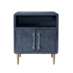 TOV Furniture Marco Lacquer Indigo Side Table