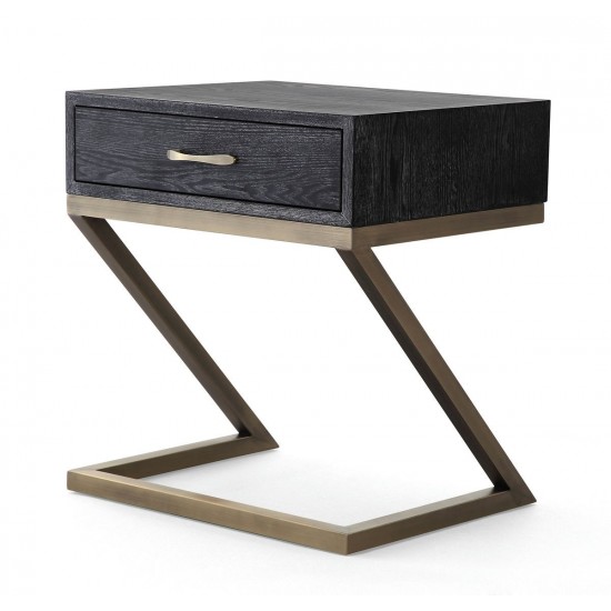 TOV Furniture Mason Black Side Table