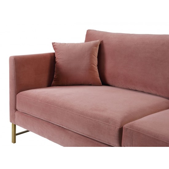 TOV Furniture Massi Rose Velvet Sofa