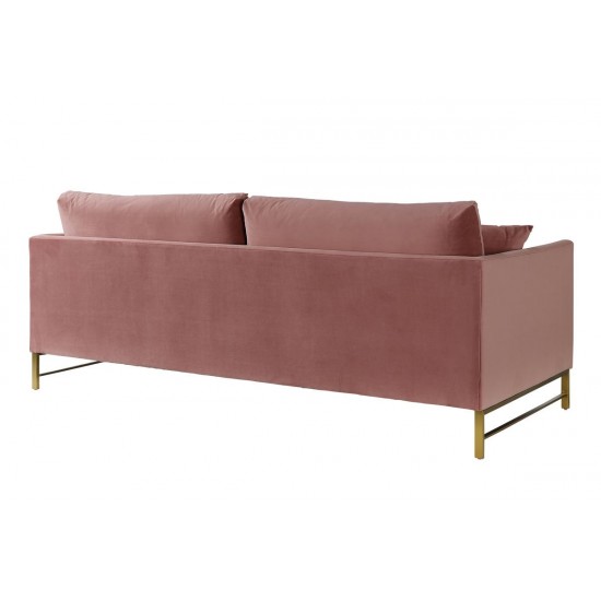 TOV Furniture Massi Rose Velvet Sofa