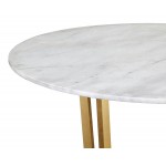 TOV Furniture Maxim White Marble Dining Table