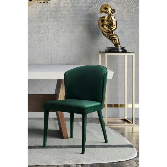 TOV Furniture Metropolitan Forest Green Velvet Chair