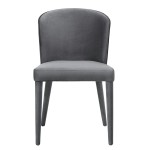 TOV Furniture Metropolitan Grey Velvet Chair