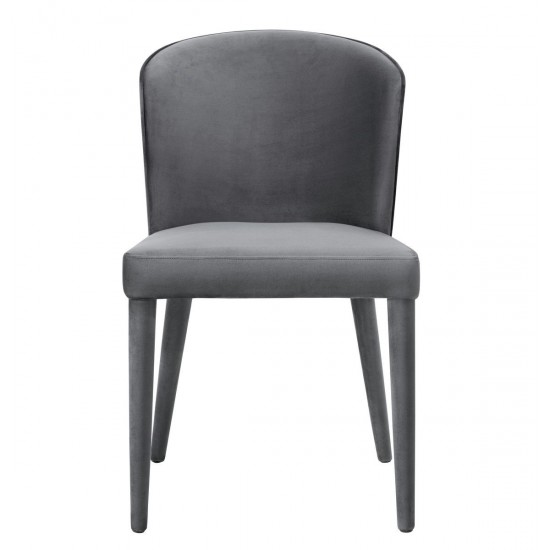 TOV Furniture Metropolitan Grey Velvet Chair