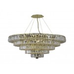 Elegant Lighting Maxime 17 Light Gold Chandelier Clear Swarovski Elements Crystal