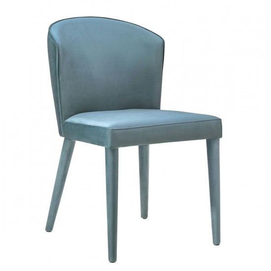 TOV Furniture Metropolitan Sea Blue Velvet Chair