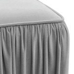 TOV Furniture Morgan Slate Pleated Ottoman