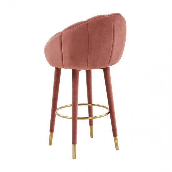 TOV Furniture Myla Salmon Swivel Bar Stool