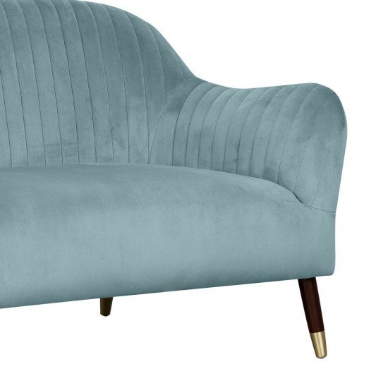 TOV Furniture Natalia Bluestone Velvet Sofa