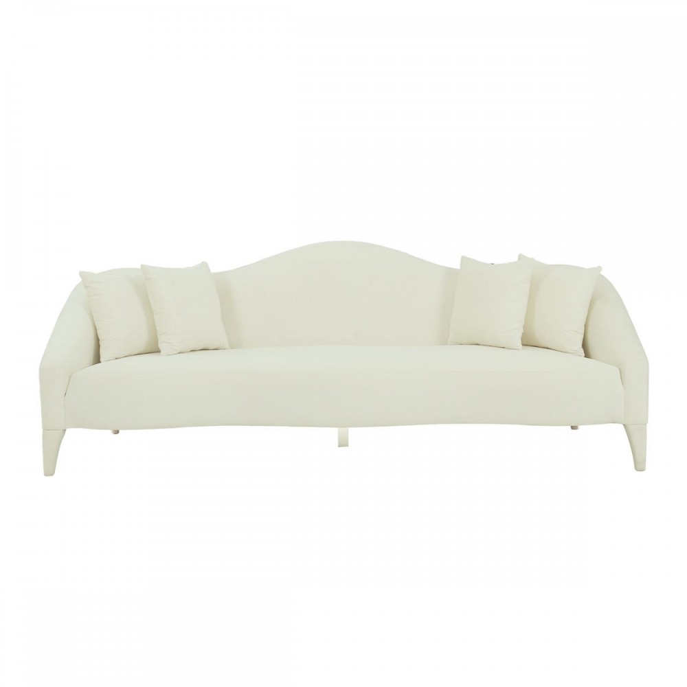 TOV Furniture Naya Cream Velvet Sofa