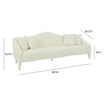 TOV Furniture Naya Cream Velvet Sofa