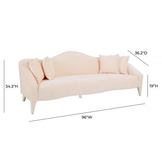 TOV Furniture Naya Peche Velvet Sofa