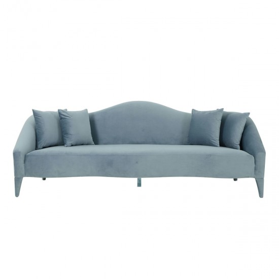 TOV Furniture Naya Sea Blue Velvet Sofa